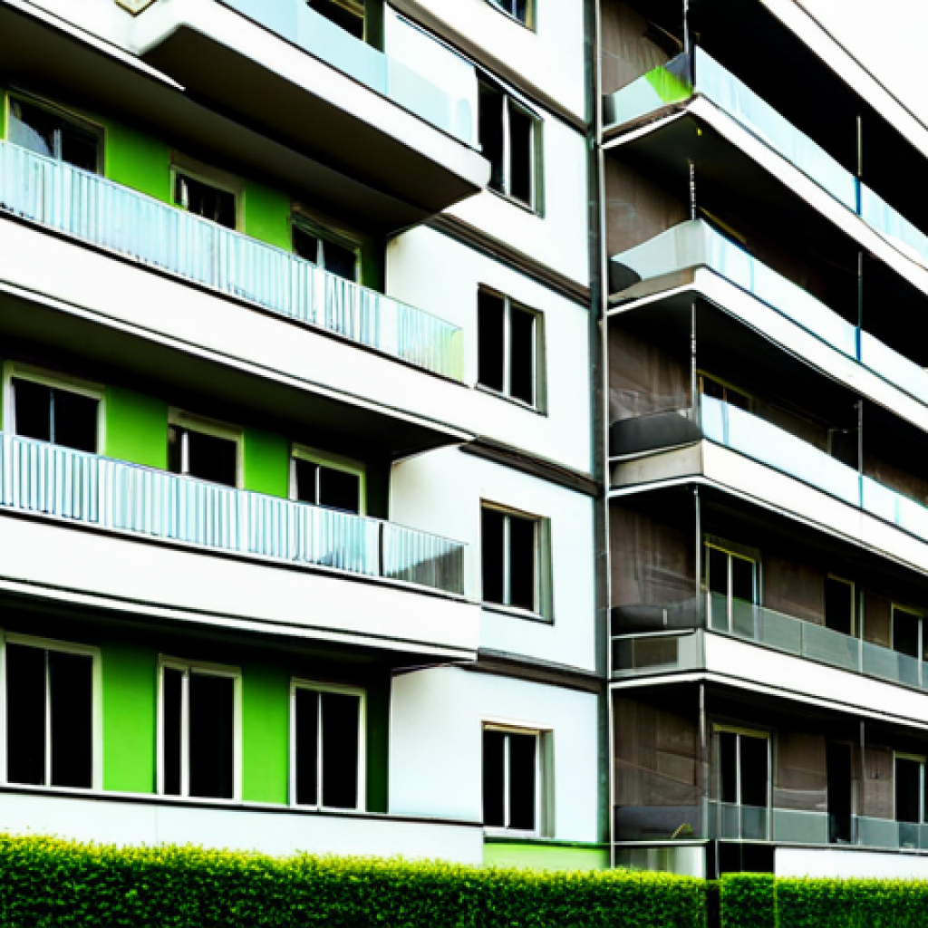Energy Efficiency Audit**

"Exterior of a modern Italian condominium, scaffolding visible with workers performing an energy audit, fully clothed in work attire, examining walls and windows, lush green surroundings, daytime, safe for work, appropriate content, professional, perfect anatomy, natural proportions, high quality, modest architecture."

**